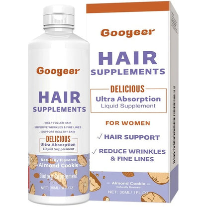 Hair Supplements Drops with Rosemary Oil Extract Ultra Absorption for Hair Support and Reduce Wrinkles & Fine Lines 30 ML