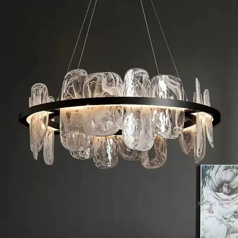 Nordic Style Simple LED Pendant Lights for Living Dining Room Kitchen Food Tables Chandelier Home Decor Hanging Light Fixture