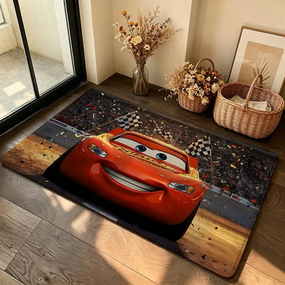 Anime-L-lightning-M-mcqueenS Cool Carpet Bathroom Anti-slip Mat Door Mat Home Decoration Mat Entrance Door Mat Scratch-resistant