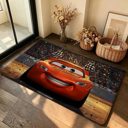 Anime-L-lightning-M-mcqueenS Cool Carpet Bathroom Anti-slip Mat Door Mat Home Decoration Mat Entrance Door Mat Scratch-resistant