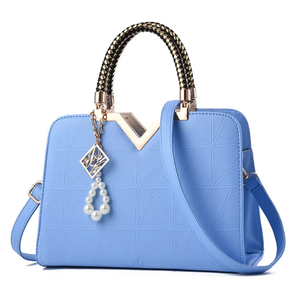 Luxury PU Leather Ladies Hand Bags Large Capacity Casual Versatile Tote Female Handbag Messenger Bags Travel