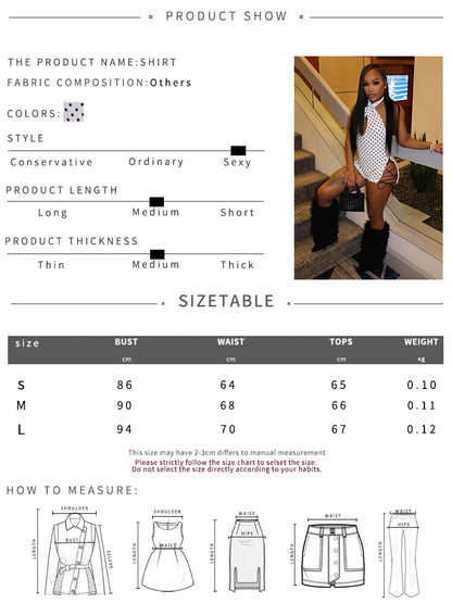 Weird Puss Side Shirring Woman Rompers Sexy Hollow Polka Dot Print Halter Backless Sleeveless Skinny Midnight Clubwear Playsuits