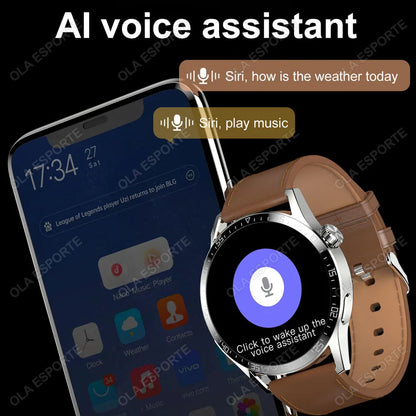 2025 New Smart Watch Men Women GPS 1.36'' AMOLED Touch Screen Smartwatch Heat Rate Monitor BT Call Sport Smart Watches Men Women
