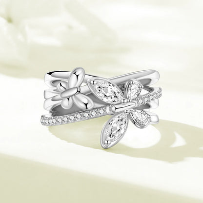 925 Sterling Silver Three-Ring Stackable Ring for Women Simple Fashion Design Fine Jewelry Perfect for Birthday Party Gift 2026