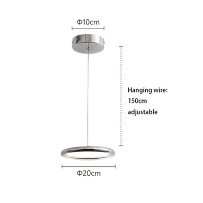 Modern simple LED pendant lights restaurant luxury island bar bedroom chandelier full spectrum dimmable indoor ceiling lamp
