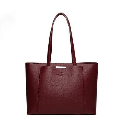 High Quality Leather Shoulder Crossbody Messenger Tote Bag Large Handbag Purses Genuine Brand Luxury Designer Women Bags