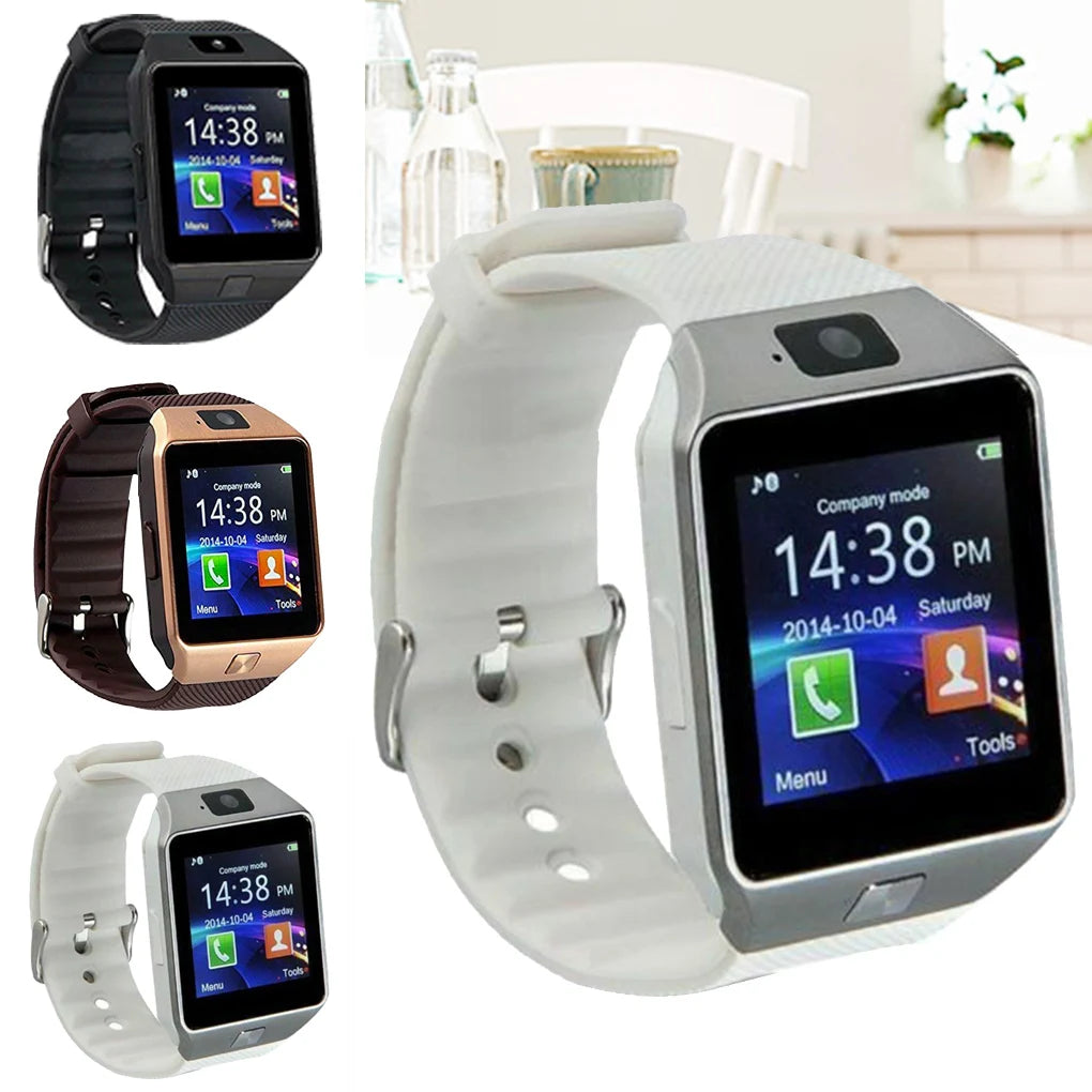 Watch Smart DZ09 Wristwatch Support SIM Card 1.56 inch Touch Screen Bracelet Multimedia Remote Equipment White