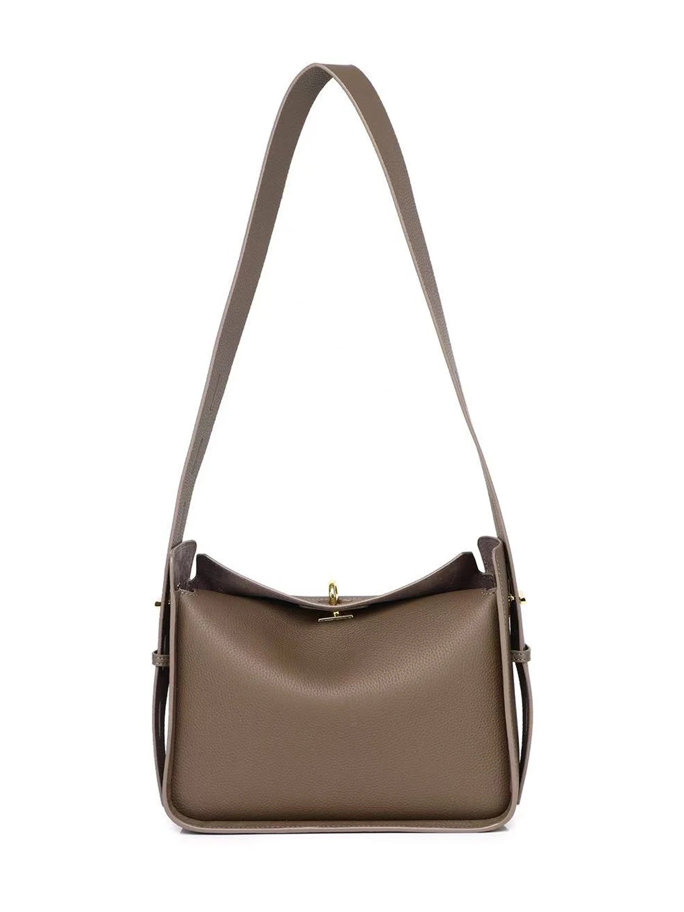 New Genuine Leather Luxury Designer Women Shoulder Crossbody Underarm Bags Cowhide Ladies Large Capacity Tote Bag Fashion Purse
