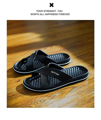 Men's Shoes Straps Comfy Open Toe Breathable Slippers Light Non Slip Durable Soft Sole Slides for Men Outdoor Activities Sandals