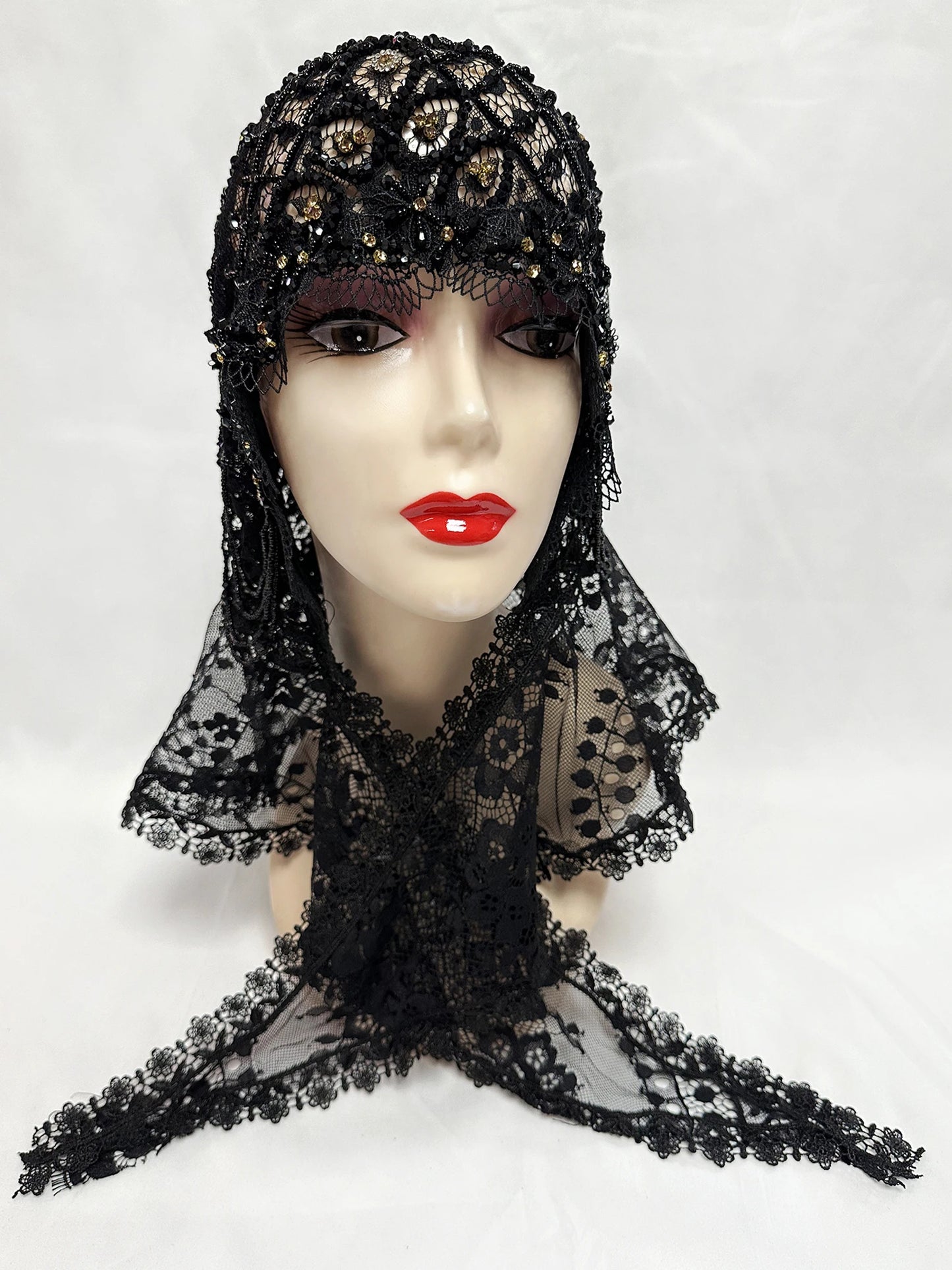 New 2025 Muslim Women Shawl Headscarf Luxury Tassels Beads Scarf Malaysia Prayer Kufi Islam Saudi Arabia Lace Hijab