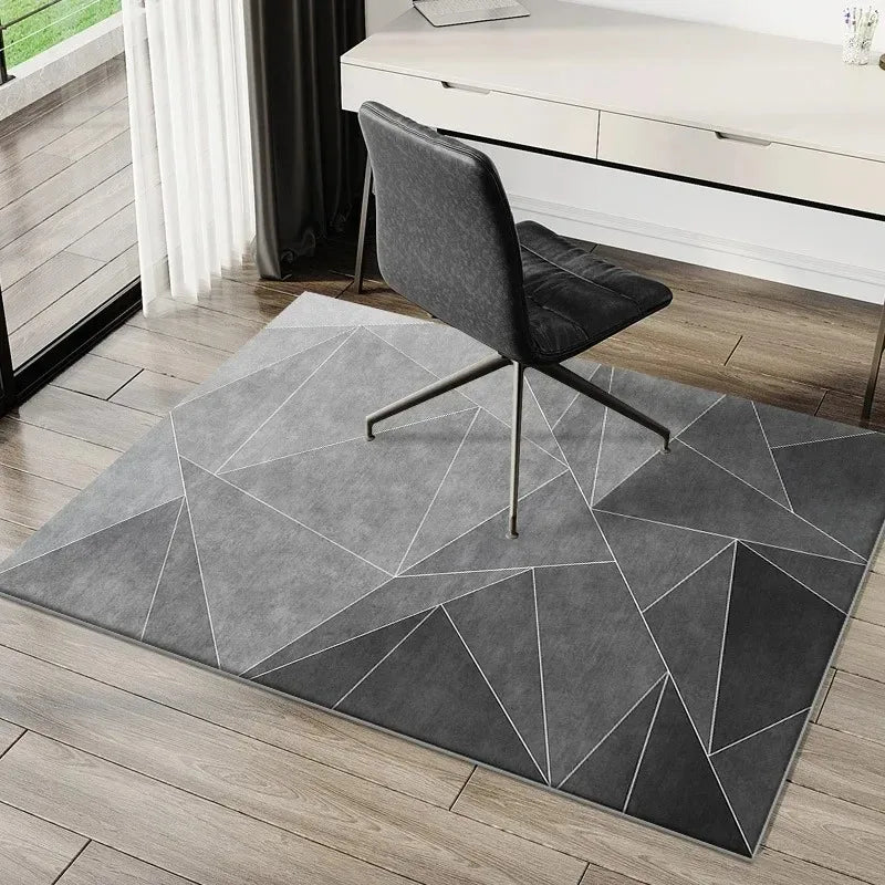 Simple E-Sports Chair Carpets Floor Mat Study Desk Computer Swivel Chair Carpet Bedroom Soiled Foot Mat Carpet Home Decoration