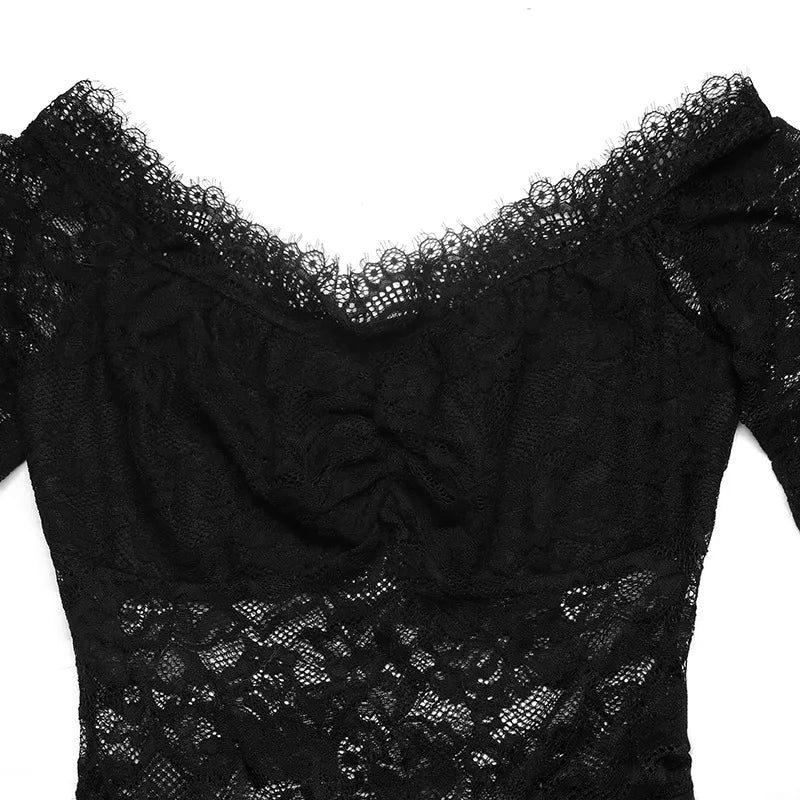 Sexy Elegant Women'S Lace Jumpsuit Sophisticated Design For Evening Events Date Nights Clubwear Soft Stretchy Material Flatterin