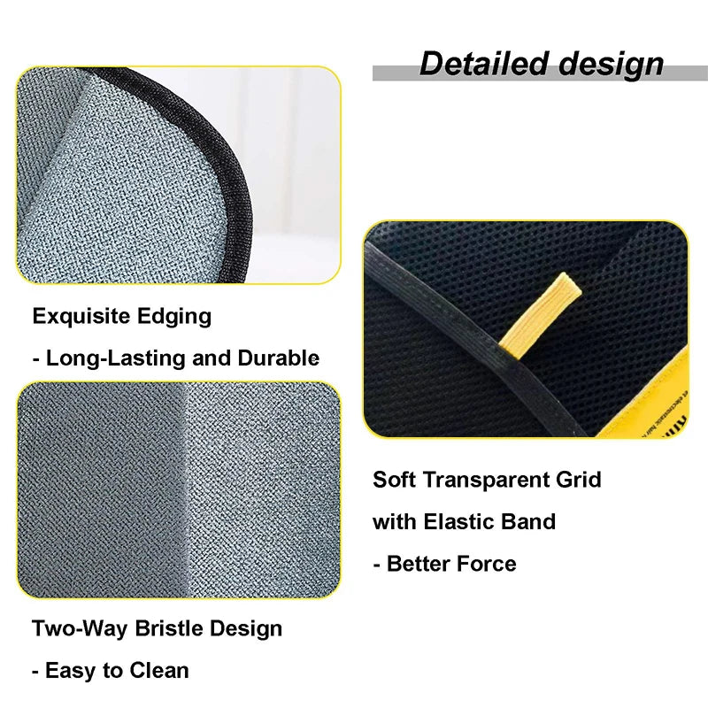 Pet Hair Removal Glove Upgraded Electrostatic Grooming Glove for Cat Dog Reusable Static Fur Remover Glove for Furniture Ca