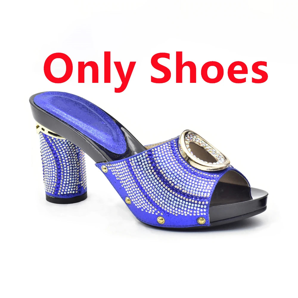 New Shoes and Bag Set African Sets Green Color Italian Shoes with Matching Bag for Women Nigerian Shoes and Bag Set for Wedding