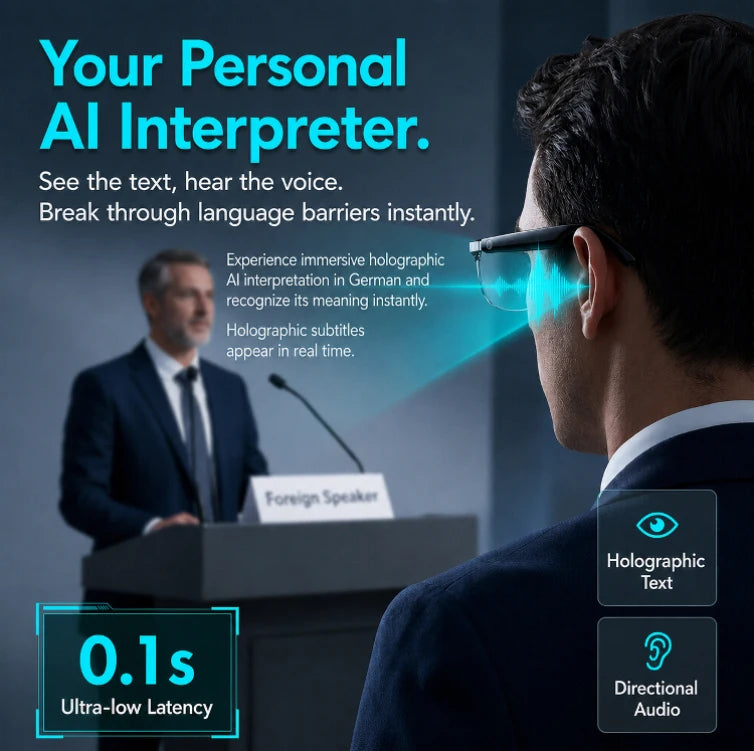 Smart Color Changing Touch and Voice Control AI Glasses