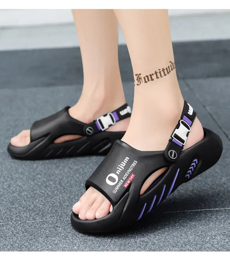 Male Flip Flops Massage Slippers Indoor Beach Clogs Outdoor Comfortable Sandals Soft Slides Men Casual Shoes Women Home Slippers