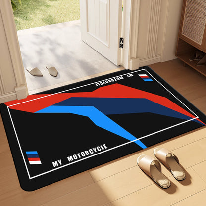 My Motorcycle Parking Carpet, Bedroom Mat, Racing Mat, Display Mat, Non-Slip Dirt-Resistant, Easy to Wash, Soft Mats