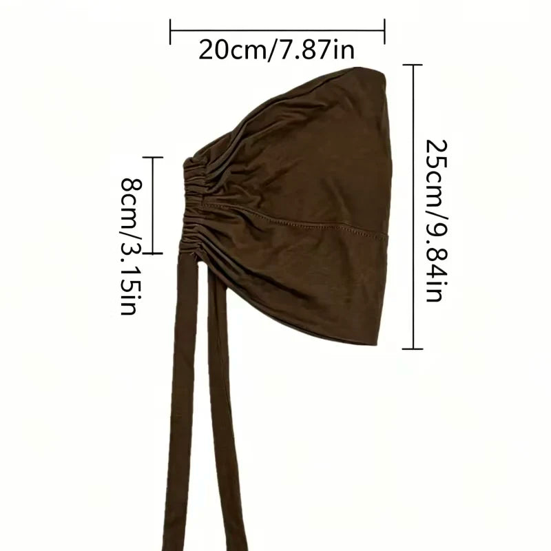 1PC Adjustable Inner Caps New Soft Solid Color Elastic Cap Modal Hijab Muslim Bonnet Underscarf Women Fashion Accessories