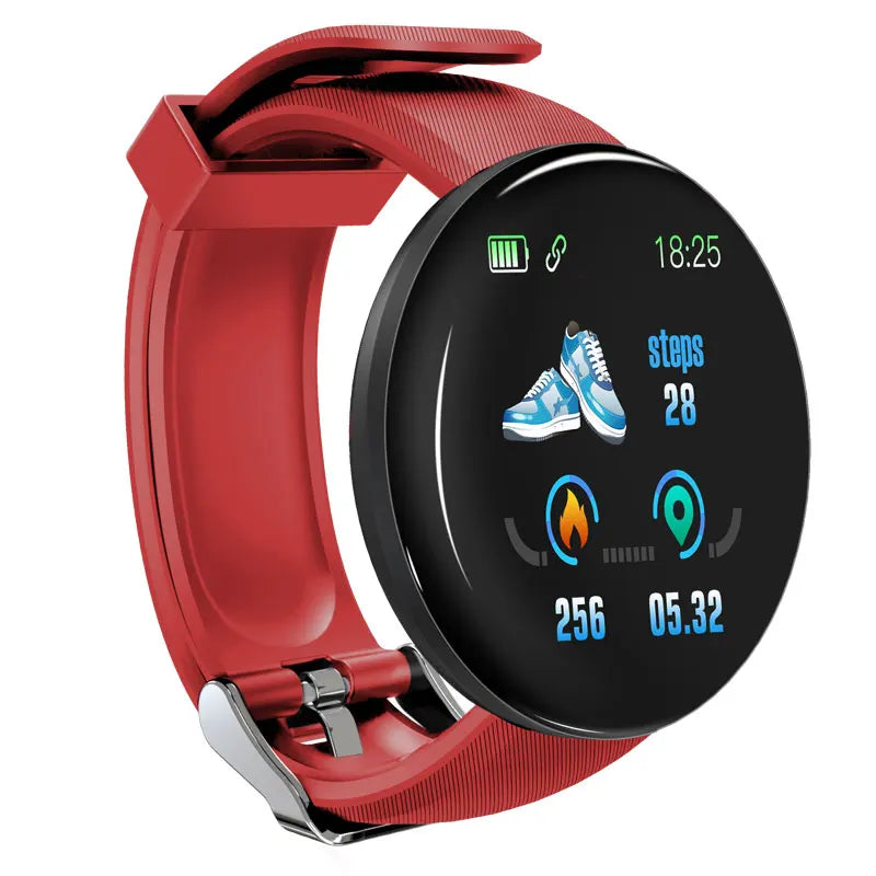 D18 Smart Watch Men Women Smartwatch Blood Pressure Waterproof Digital Watches Sports Fitness Tracker Watch for Apple Watch Band