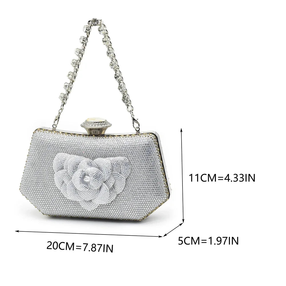 Fashion Shoe and Bag Set for Nigeria Party Italy Luxury Italian Shoes and Bag Set for Women Rhinestone Pumps Women Shoes Luxury