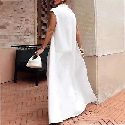Summer Jumpsuit Women Sleeveless Long Jumpsuits Wide Leg Pants Overall Playsuit Matching Set