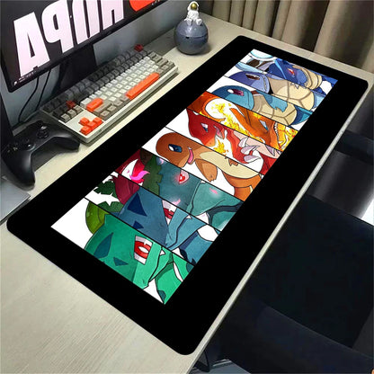 Mouse Pad Large Desk Mat Pokemones Anime Playmat Gaming Mouse Pad 900 × 400 Xxl Mousepad Speed Computer and Office Gamer Cabinet