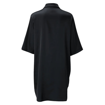 Women's Solid Color Silky Soft Pajamas Sexy Long Sleeve Nightshirt Smooth & Skin-Friendly Comfortable Home Sleepwear for Ladies