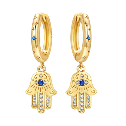 Original 925 Sterling Silver Heart Vintage Luxury Earrings Fashion 18K Gold Hoop Earrings for Women Piercing Jewelry Aretes 2026