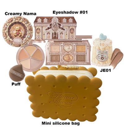 Flower Knows Makeup Set Box Full Swan Bear Garden Collection Embossed Blush Shine Lipstick Kit Foundation  All in Maquiagem Kit