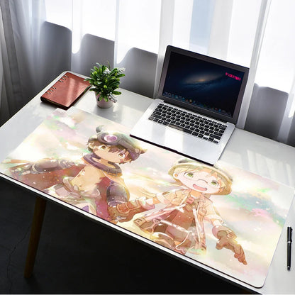 Made in Abyss Mouse Pad PC Gamer Large Lock Edge Soft  Gaming Mousepad 900X400MM Non-slip Rubber Computer Desk Mat Pad Mausepad