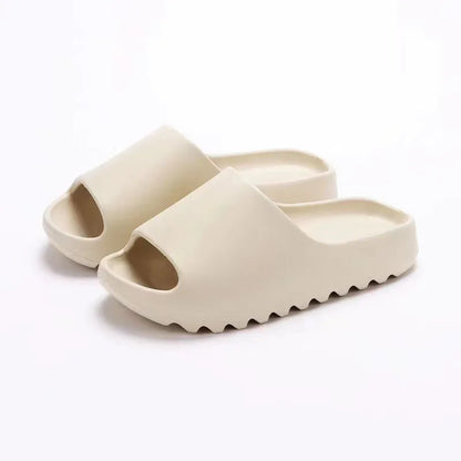 Evshine Women's Coconut Slippers Cloud Thick-soled Sandals Summer Fashion Soft Bottom Men Beach Shoes EVA Non-slip Bath Slides