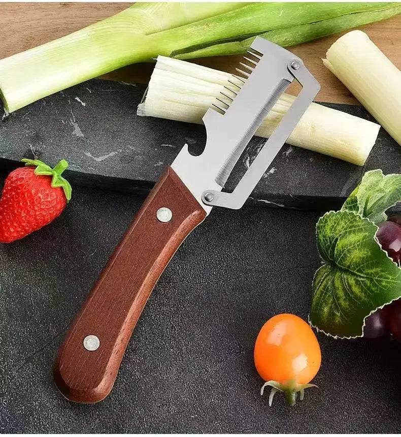 Kitchen Fruit Vegetable Processing Tool Peeler Stainless Steel Paring Knife Ergonomic Handle Portable Gadget for Daily Cooking