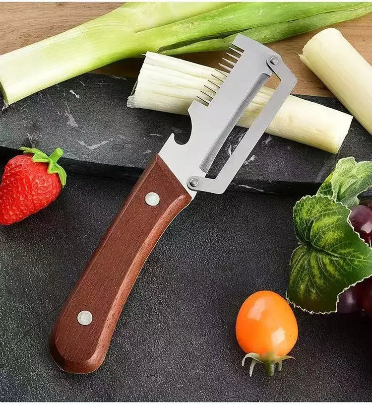Kitchen Fruit Vegetable Processing Tool Peeler Stainless Steel Paring Knife Ergonomic Handle Portable Gadget for Daily Cooking