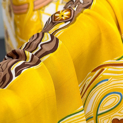 New African For Women Summer Sun protection Short Sleeve Cotton Dress Gold Stamping Loose Lady Maxi Print Dress With Big Scarf