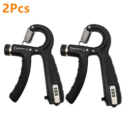 10-100kg Adjustable Hand Grip Strengthener Hand Grip Trainer With Counter Wrist Forearm And Hand Exerciser For Muscle Building