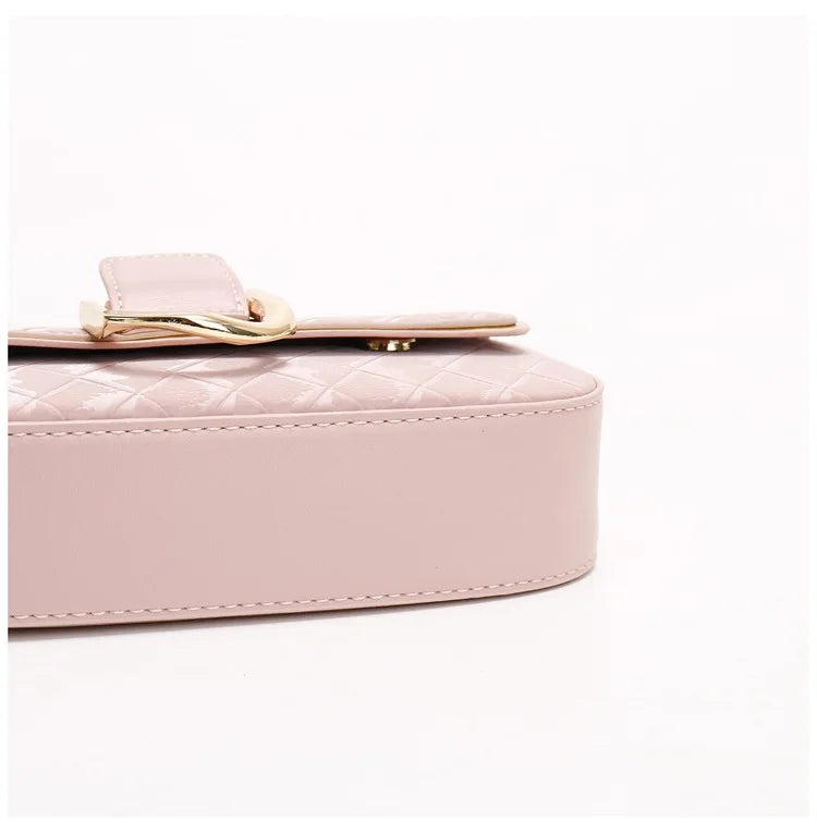 Sweet Pu Leather Women's Shoulder Bag Fashion Design Chain Ladies Underarm Bags Simple Square Female Handbags Crossbody Bag