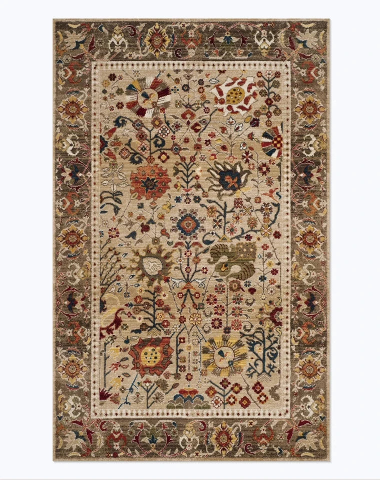 American Retro Style Rugs for Bedroom Large Area Living Room Decoration Anti-slip Carpet Washable Lounge Floor Mat Home Soft Rug