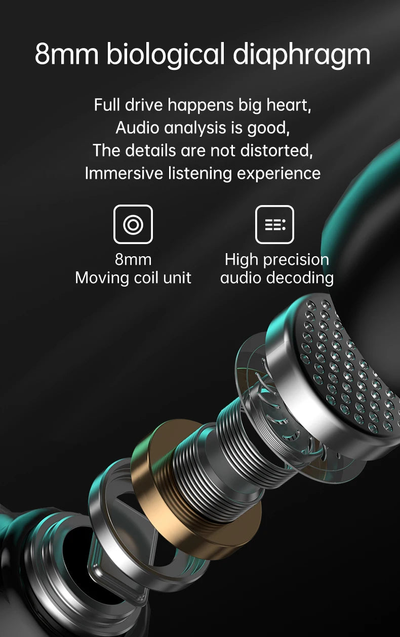 M25 TWS Wireless Headphones Bluetooth 5.3 Earbuds with LED Display Stereo, Touch Control & Noise Reduction Stereo Sound Headset
