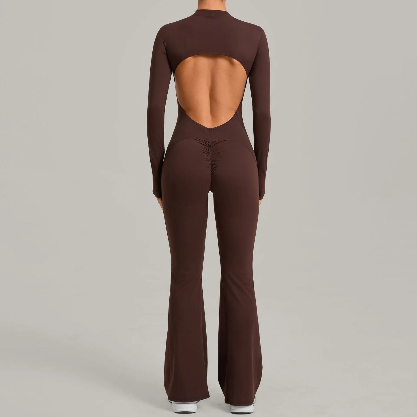 2026 Pad Zipper Long Sleeve Yoga Set Women One Piece Jumpsuit Gym Workout Shorts Fitness Bodysuit Sports Athletic Suit XP358