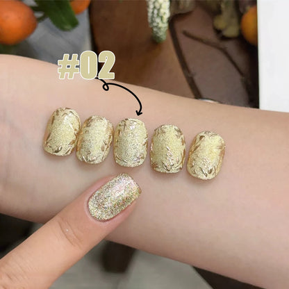 MIANEL 12ML Hit Product Gold Amber Cat Eye Gel Nail Polish 2026 New Blue Glass Beads Cat Eye Gel Nail Green Nails 1-21pcs