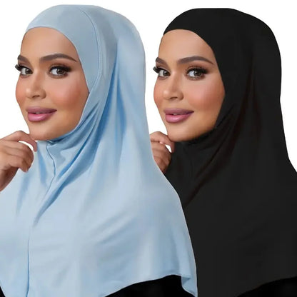 Muslim Islamic Jersey Modal Hijab Scarf Instant Hijabs Headscarfs For Women Long Scarves Head Wrap Shawl Bonnet Hijabe Femme