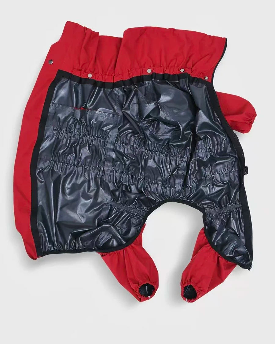 Waterproof Pet Dog Outdoor Jacket Clothes Winter Warm Coat  Big Jumpsuit Reflective Raincoat For Small Medium Large Dogs