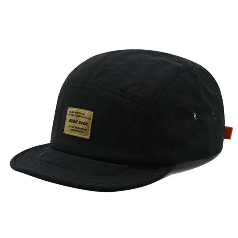 Japanese-style short-brim baseball cap for spring and summer, quick-dry, sun-protective, unisex street soft-brim sun hat