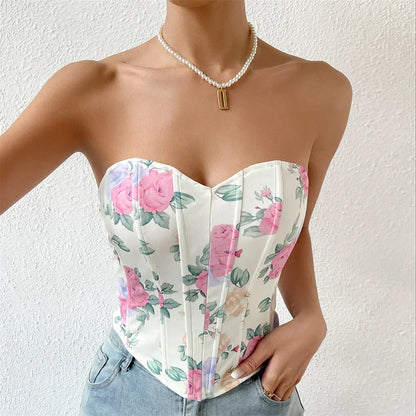 Sexy Summer Cropped Shirt Women Corset Camis Club Shaper Ladies Crop Tops Ropa Blusas Tank Top Woman Clothing Camiseta Mujer