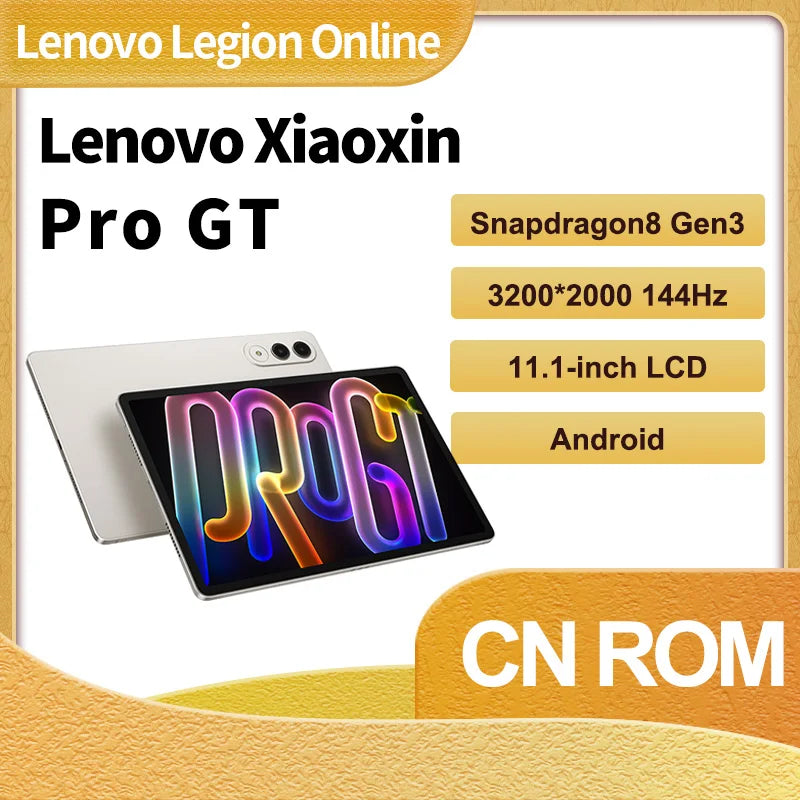 Big Discount Lenovo Xiaoxin Pad Pro GT Snapdragon 8 Gen3 LCD Screen 8860mAh 68W Super Fast Charging 13MP Front 13MP Rear Tablet
