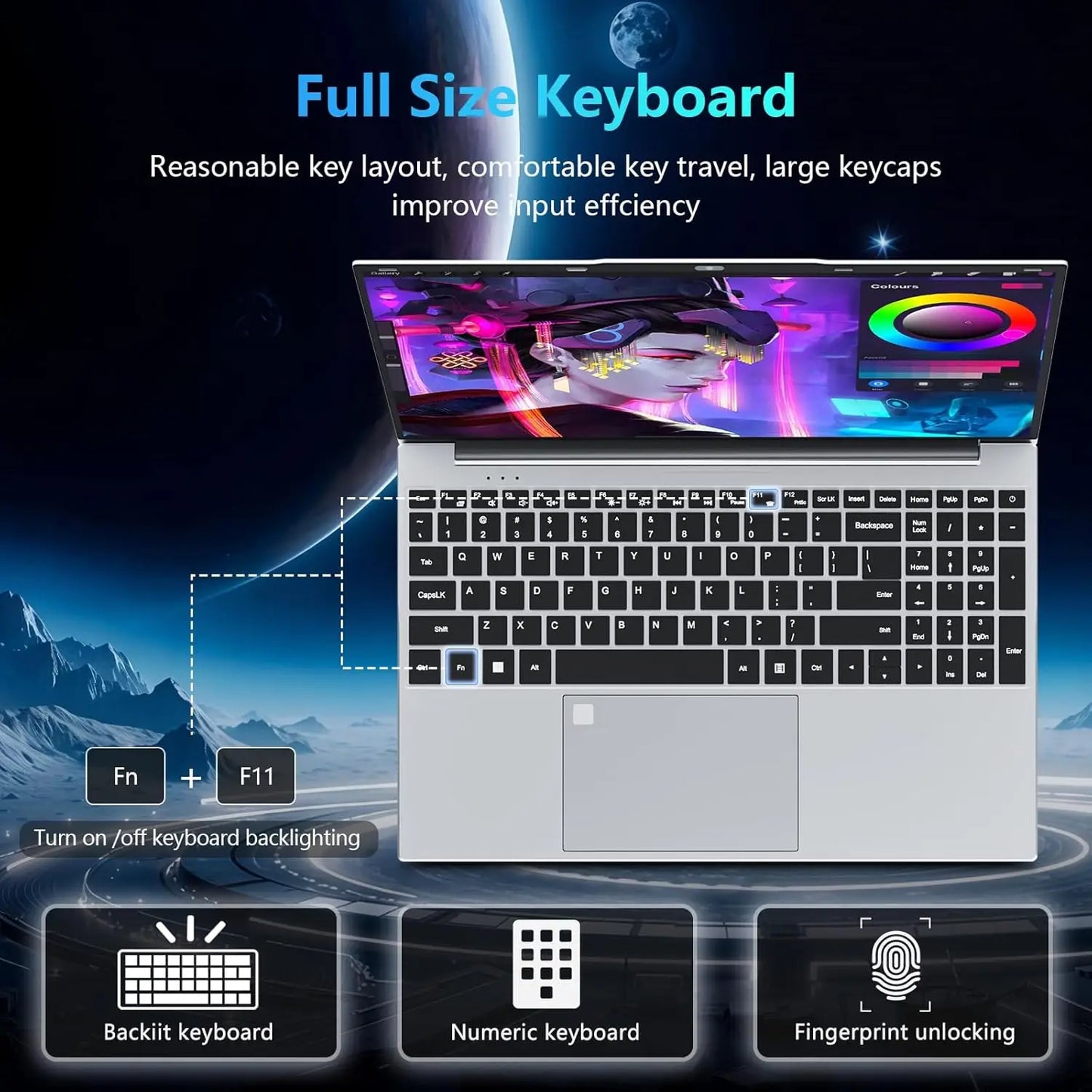 15.6 inch Intel Notebook PC Ultra Slim Laptop Intel Core I3 6100U 16GB RAM 1TB 2TB SSD Office Study Computer PC Windows 11 Pro