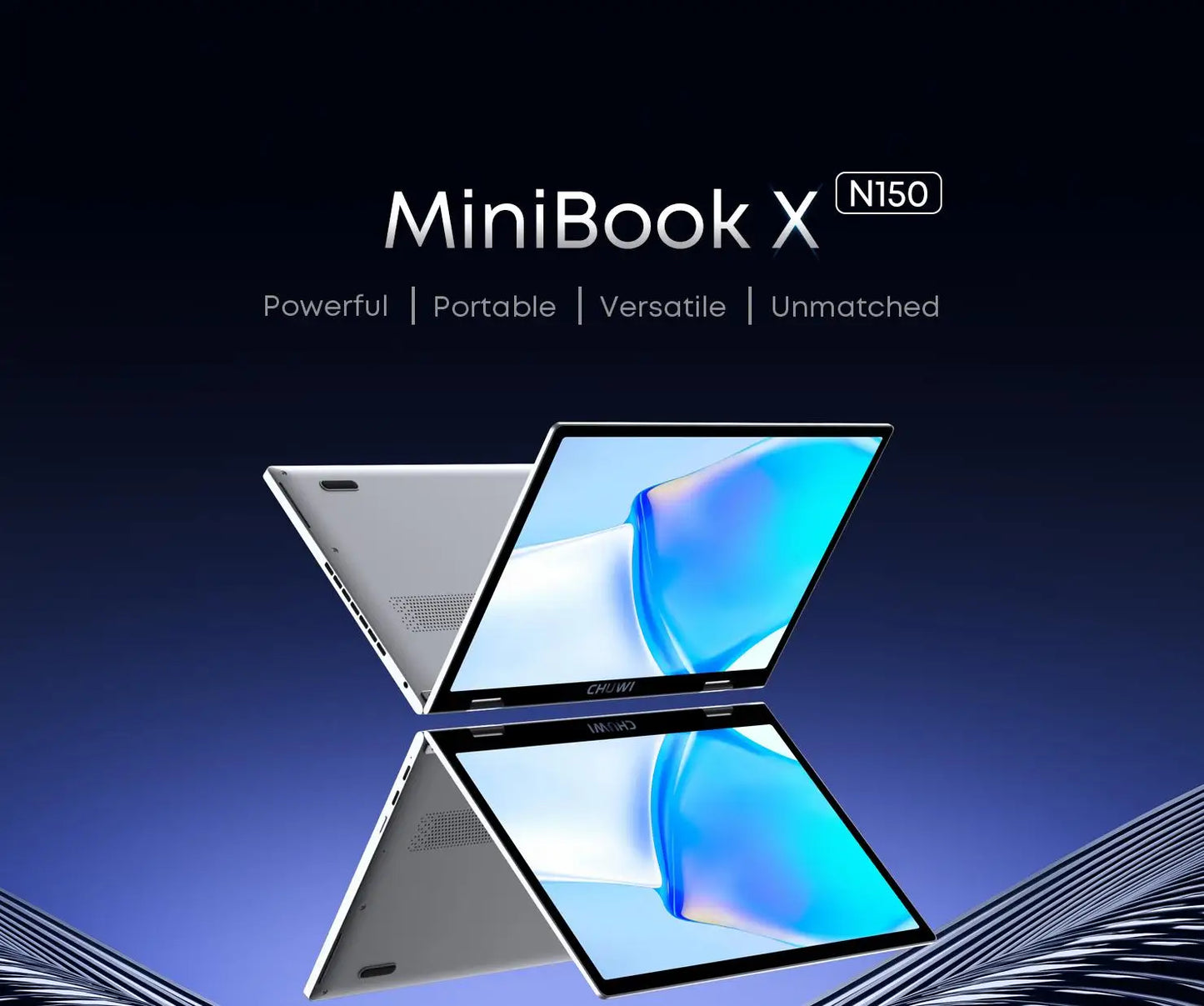 CHUWI MiniBook X 2-in-1 Touch Screen Laptop Intel N150 16GB LPDDR5 512G SSD 10.51"1920x1200 FHD Resolution Ultra-thin Notebook