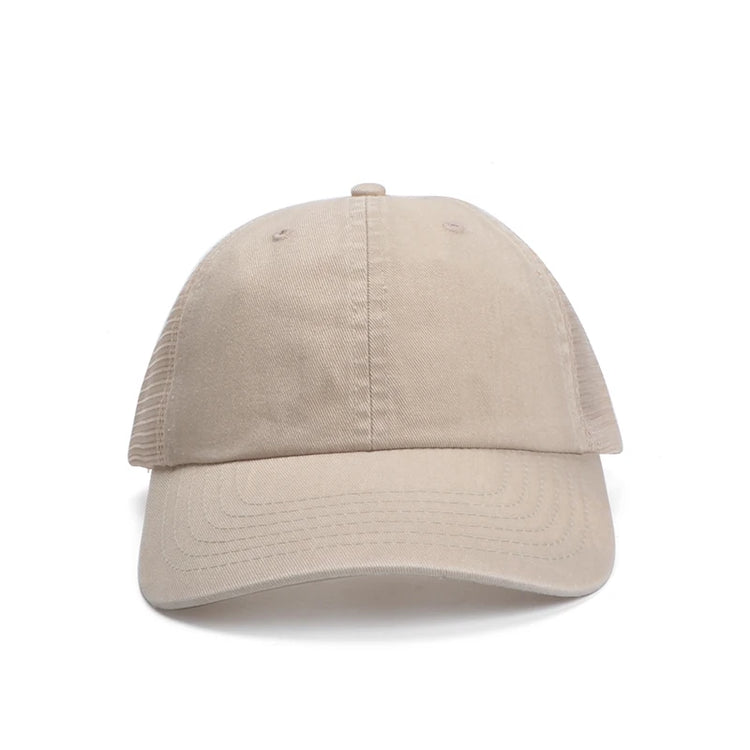 Connectyle Men's Women Vintage Fashion Adjustable Mesh Trucker Hat Outdoor Sport Summer Breathble Sun UV Protection Baseball Cap