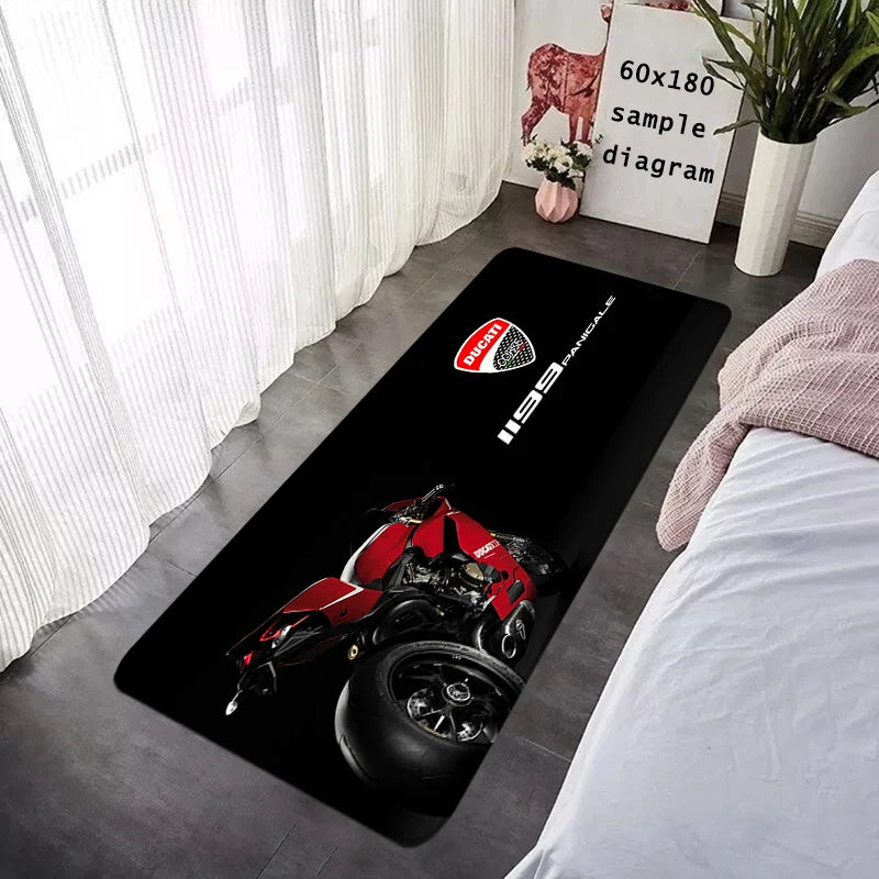 House Entrance Doormat Hallway Carpet Motorcycle Living Room Rugs D-Ducati Foot Carpets Bath Rug Floor Mats Non-slip Home Decor
