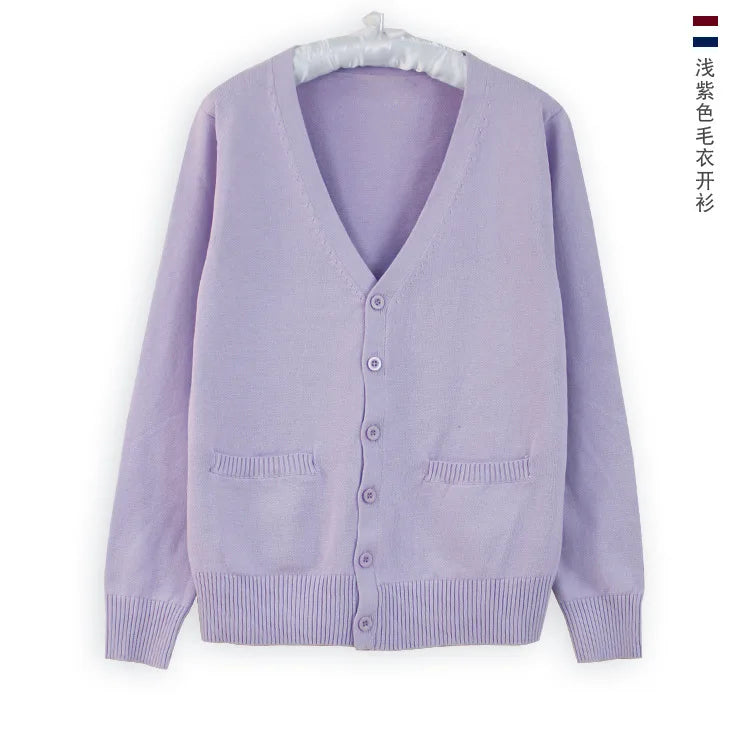 Japanese JK Uniform Cardigan Class Uniform British Student School Uniform Knitted Sweater